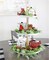 Auldhome Tin Cardinal Christmas Ornaments (Set of 3); Primitive 3D Galvanized Christmas Tree Decorations in Vintage Style